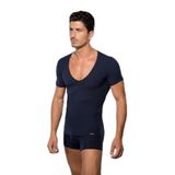 Doreanse 2820 Modal Derin V Yaka Kısa Kol Lacivert Erkek T-shirt