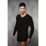 Doreanse Erkek Siyah Viloft Termal V Yaka Uzun Kol T Shirt 2985