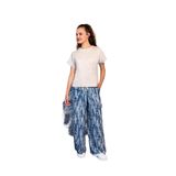 Doreanse Kadın Kısa Kol Bej Mavi Pijama Takım C6T0N04Y42