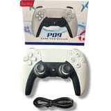 Doreka Kablosuz Bluetooth Bilgisayar Oyun Kolu - Ps4 Slim, Ps4 Pro ve Pc Uyumlu, Titreşimli Ergonomik Gamepad - Beyaz