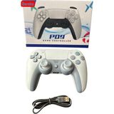 Doreka Kablosuz Bluetooth Bilgisayar Oyun Kolu - Ps4 Slim, Ps4 Pro ve Pc Uyumlu, Titreşimli Ergonomik Gamepad - Gri