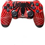 Doreka Ps4 Dualshock 4 V2 Gamepad Yeni Nesil Kol Spider-Man Desenli Pc Uyumlu - Kırmızı