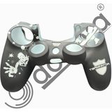 Doreka Ps4 Dualshock Joystick Koruyucu Silikon Kılıf - Siyah - Beyaz