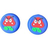 Doreka Ps5 Ps4 Ps3 Xbox One S x Ns 1 Çift Analog Koruyucu Gamepad Silikon Başlık - Yeşil - Mavi