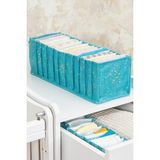 Doreline Akordiyon Dolap Çekmece Içi Düzenleyici Organizer M 43X15X14CM - Mavi