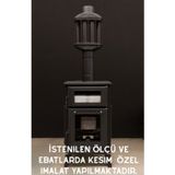Dorello 50x29 cm Bal Rengi Yüksek Isıya Dayanıklı Şömine Kuzine Soba Camı