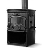 Dorello Odunluklu 3 Camlı Pik Döküm Odun Kömür Sobası - DRL-014ST