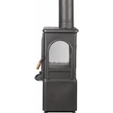 Dorello Odunluklu 3 Camlı Pik Döküm Odun Kömür Sobası - DRL-022ST