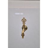 Dorello Osmanlı Motifli Gold Musluk Antik Kaplama, Dekoratif Bahçe & Lavabo Musluğu, Vintage Osmanlı Tarzı Musluk Hortum Uçlu Model001