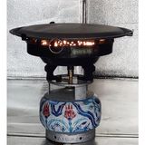 Dorello Tüplü Mangal Tüplü Katmer Sacı Izgara Mangal Yufka Mangal Mangal Izgara Yufka Aparatı - Kırmızı