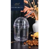 Doremcy 6'Lı CAM PİPETLİ KRİSTAL BARDAK 400ML SOĞUK KAHVE LİMONATA,MEŞRUBAT BARDAĞI VE MAGNOLİA KAS
