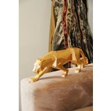 Doremcy Kübik Jaguar Puma Gold Leopar Polyester Döküm Biblo