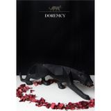Doremcy Kübik Jaguar Puma Siyah Leopar Polyester Döküm Biblo