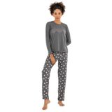 DoReMi Bayan Pijama Takımı ANTRASİT MELANJ M-L