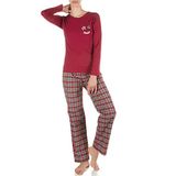 DoReMi Bayan Pijama Takımı Bordo M-L Uzun Kol