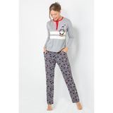 Doremi Bayan Pijama Takımı - Gri Melanj - XL - 2XL