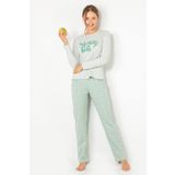 DoReMi Bayan Pijama Takımı YEŞİL MELANJ S-M