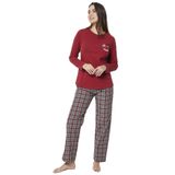 DoReMi Bayan Pijama Takımı,Bordo M,9900570483650