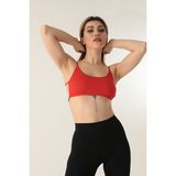 Doremi Çapraz Ip Detaylı Bralet - Kırmızı