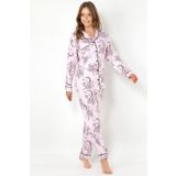 Doremi Cherry Rot Uzun Kollu Bayan Pijama Takımı