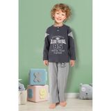 Doremi Erkek Çocuk Pijama Takımı - 4 - 5 Yaş - Füme