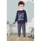 DoReMi Erkek Çocuk Pijama Takımı-705 LACİVERT 4-5