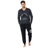 DoReMi Erkek Homewear Pijama Takımı ANTRASİT MELANJ S-M