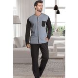 DoReMi Erkek Pijama Takımı SİYAH-GRİ M-L
