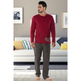 DoReMi Erkek Pijama Takımı,Bordo L,9750570483377