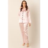 Doremi ESS2B002-000905 Uzun Kollu Saten Kadın Pijama Takımı