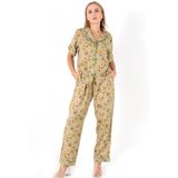 DoReMi Floral Kısa Kollu Kadın Pijama Takım DESENLİ L-XL