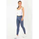 DoReMi Ilyada Seamless Tayt Lacivert M-L Kadın Bilek Uzunluğu Spor Pantolon