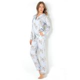DoReMi Kadın Mavi Blue Grace Uzun Kollu Pijama Takımı,Desenli M/L