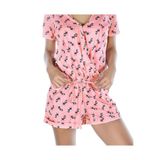 DoReMi Kadın Pembe Funky Zebra Tulum,Somon S/M,cmd447110172