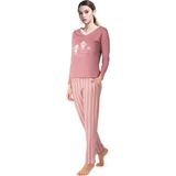 Doremi Kadın Pijama Takımı - L - XL - Kiremit