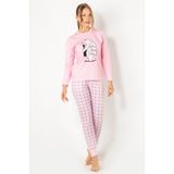 Doremi Kadın Pijama Takımı - XL - 2XL - Pembe