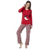 DoReMi Kadın Pijama Takımı,Kırmızı M