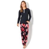DoReMi Kadın Siyah Pijama Takımı,Siyah S/M