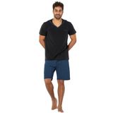 DoReMi Kısa Kollu Erkek Pijama Takımı SİYAH XXL