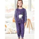 Doremi Lacivert Kız Çocuk Pijama Takımı