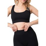 DoReMi Seamless Fitilli Çapraz Kalın Askılı Spor Sütyen BEYAZ