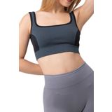 DoReMi Seamless Fitilli Kalın Askılı Spor Sütyen SİYAH S-M