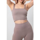 DoReMi Seamless Fitilli Kare Yaka Kalın Askılı Spor Sütyen