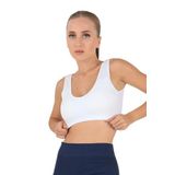 DoReMi Seamless Kaplı Spor Büstiyer BEYAZ S-M