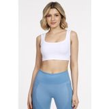 DoReMi Seamless Kare Yaka Spor Büstiyer BEYAZ M-L