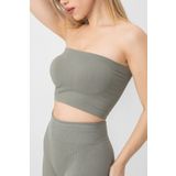 DoReMi Seamless Straplez Fitilli Spor Büstiyer MAVİ M-L