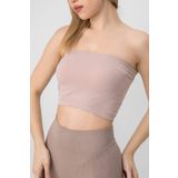Doremi Seamless Straplez Fitilli Spor Büstiyer - S - M - Sütlü Kahve
