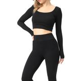 DoReMi Seamless Straplez Uzun Kollu Fitilli Büstiyer SİYAH S-M