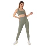 Doremi Seamless Toparlayıcı Spor Tayt - M - L - Haki