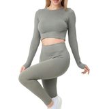 DoReMi Seamless Uzun Kollu Fitilli Büstiyer HAKİ S-M